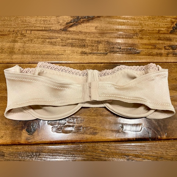 Vintage 34B beige strapless Wonderbra bra - Picture 4 of 9